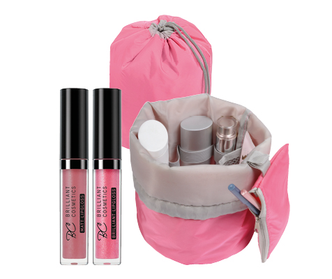 Beauty-Bag + Lip-Gloss-Set