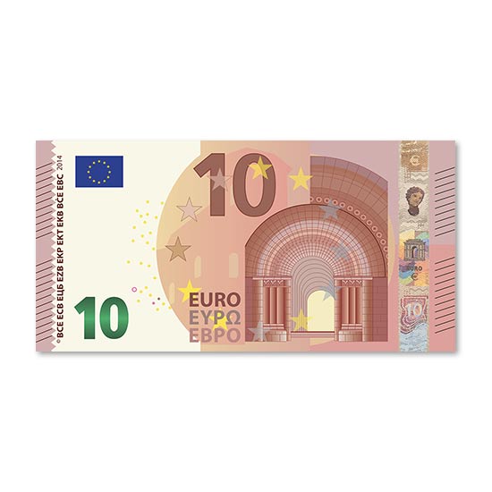 10 € Verrechnungsscheck