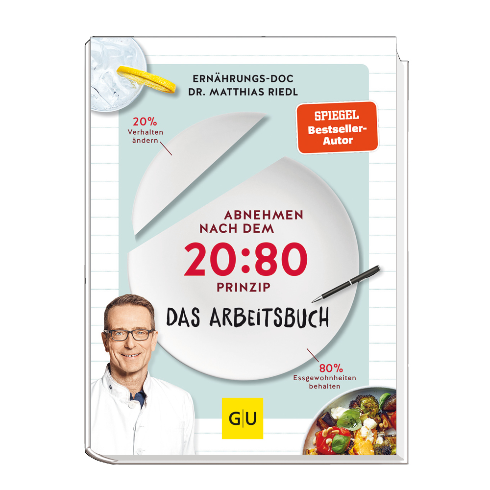 „ABNEHMEN NACH DEM 20:80 PRINZIP“ –  DAS ARBEITSBUCH 