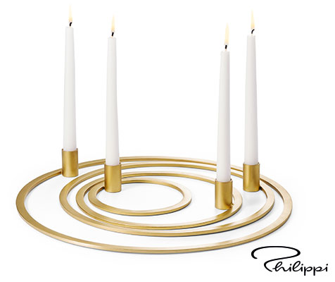 Design-Kerzenhalter "Four Rings" Design-Kerzenhalter "Four Rings"