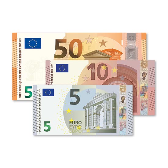 65 € Verrechnungsscheck 65 € Verrechnungsscheck