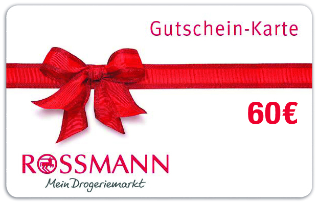 60 € Rossmann Gutschein 60 € Rossmann Gutschein