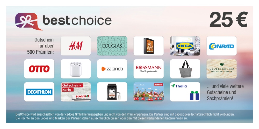 25 € BestChoice Gutschein