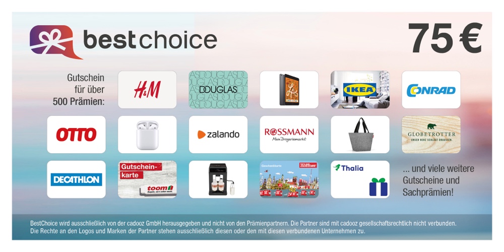 75 € BestChoice Gutschein