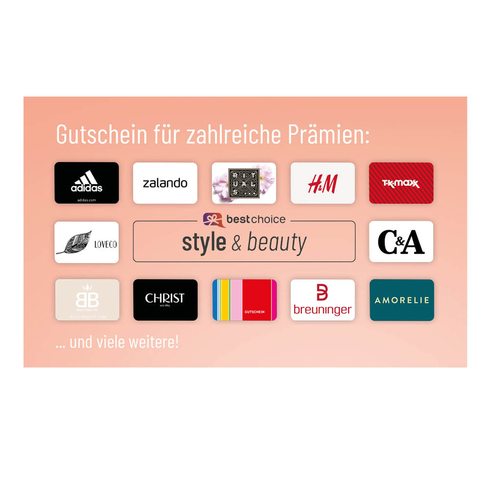 20 € BestChoice - "style & beauty" 20 € BestChoice - "style & beauty"