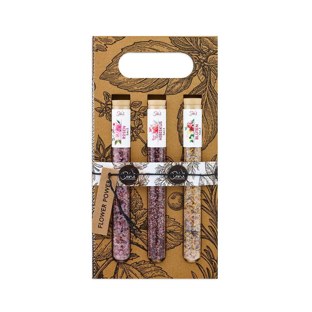 Spice Tubes "Salz -Flower-Power", 3er-Set