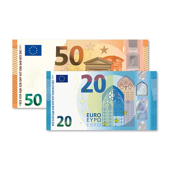 70 € Verrechnungsscheck