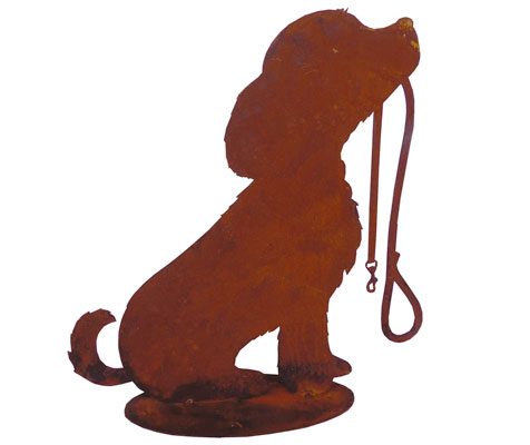 Hund "Rocky", Metalldekoration Hund "Rocky", Metalldekoration