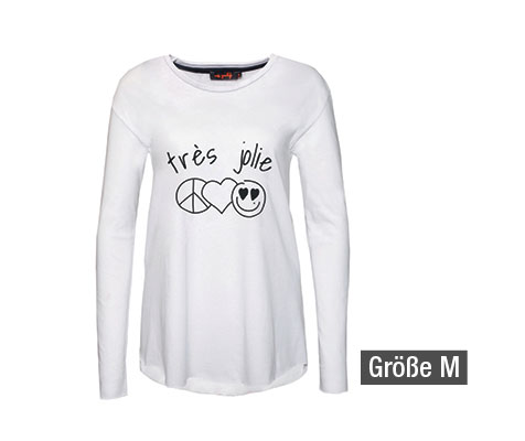Longsleeve Jolie Weiß Longsleeve Jolie Weiß