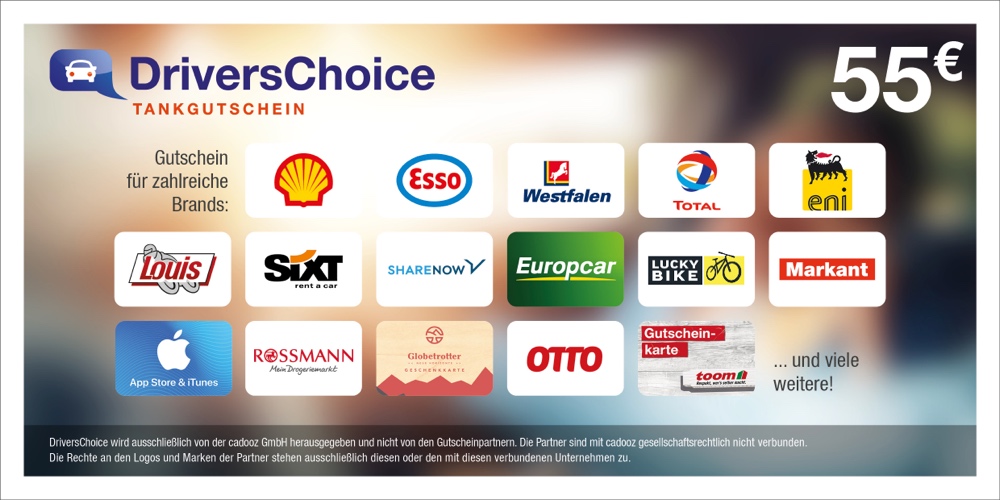 55 € Drivers Choice Gutschein