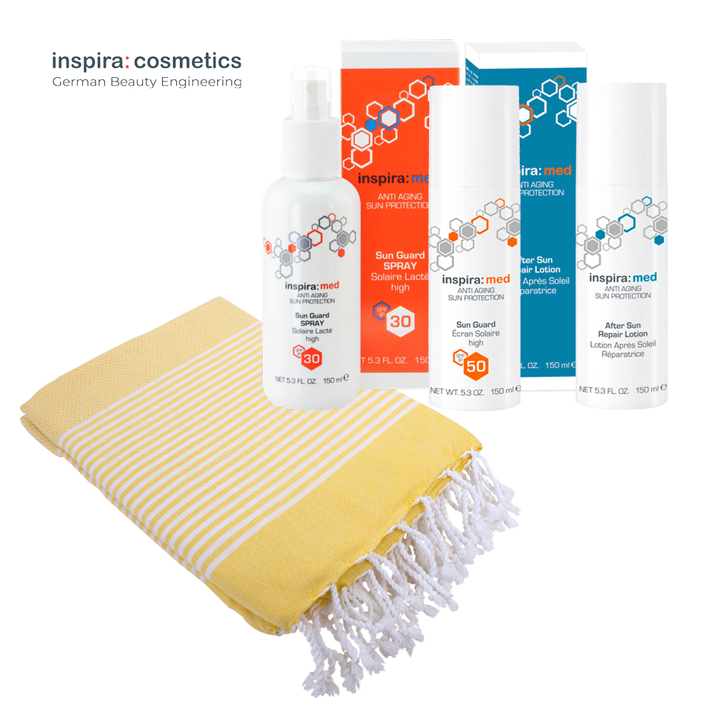 Set „Anti Aging Sun Guard“ plus Badetuch Set „Anti Aging Sun Guard“ plus Badetuch