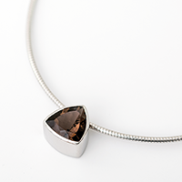 Echt-Schmuck mit Rauchquarz, 925er Silber Echt-Schmuck mit Rauchquarz, 925er Silber