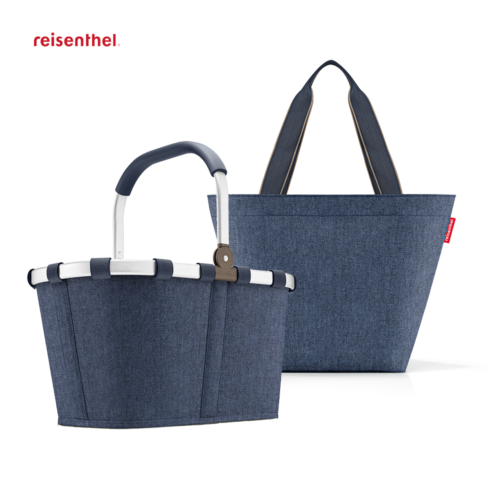 reisenthel-Set "herringbone dark blue", 2-tlg. 