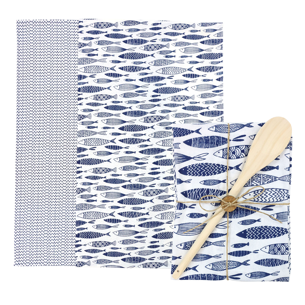 Küchentuch-Set „Fische“ 3-tlg. Küchentuch-Set „Fische“ 3-tlg.