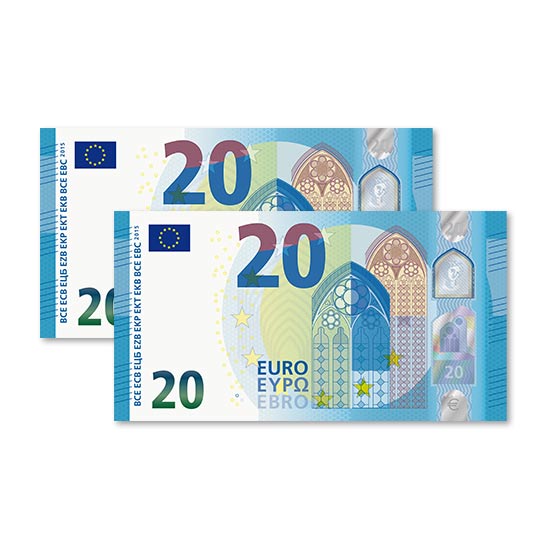 40 € Verrechnungsscheck 40 € Verrechnungsscheck